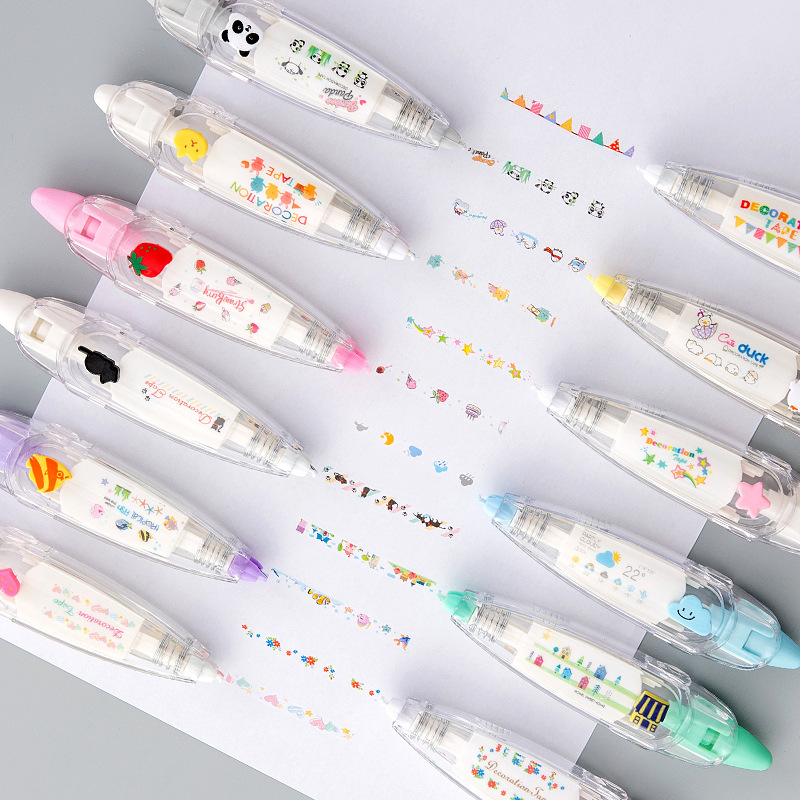 KawaiiDuck Panda Cherry Fish B - Correction Tape Roller 评论和价格