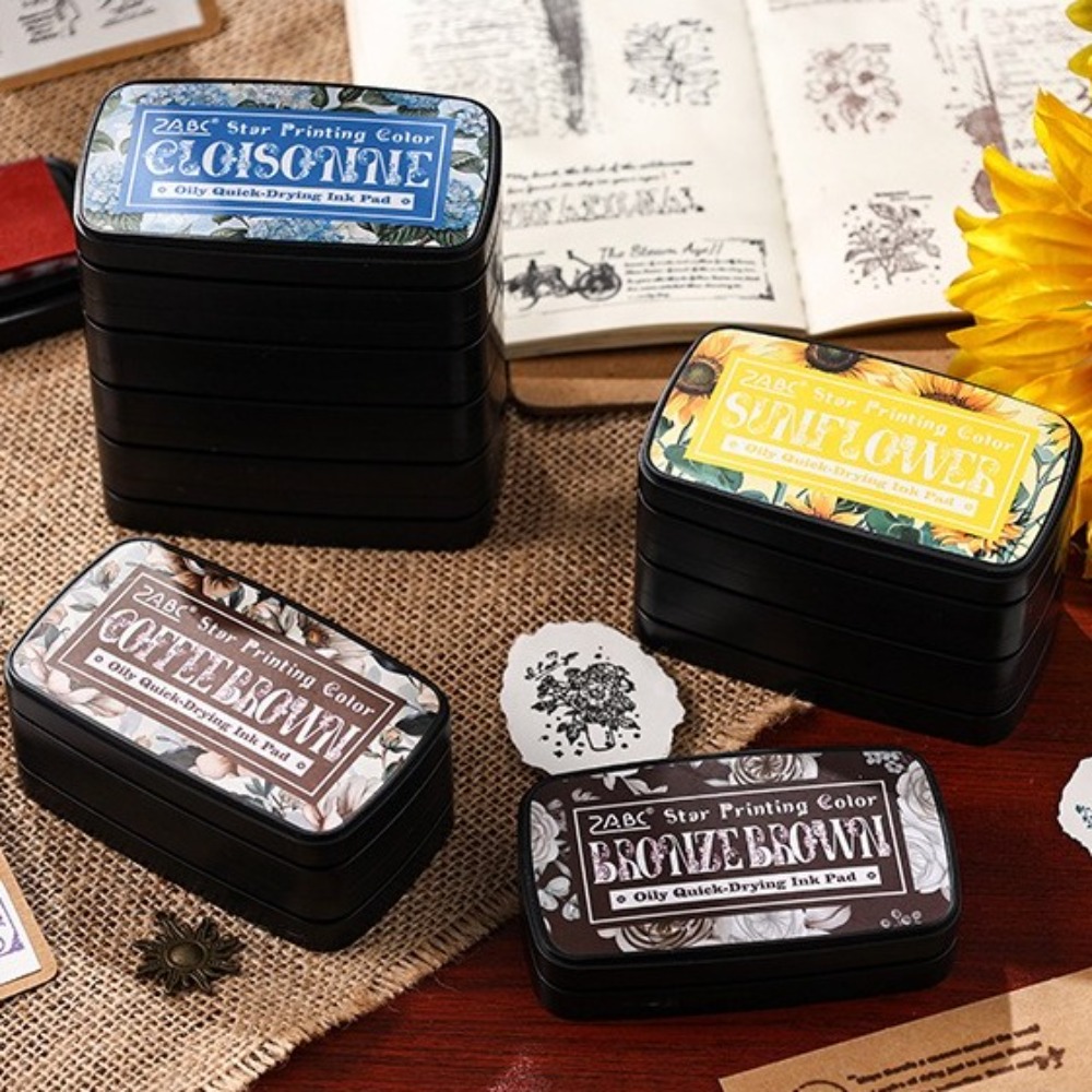 Portable Colorful Ink Pad Rect - Self Inking Stamp 评论和价格