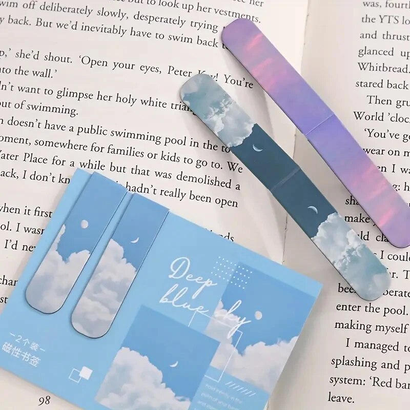 2Pcs/Set Bookmarks Beautiful N - Paperclip Magnetic Set 评论和价格