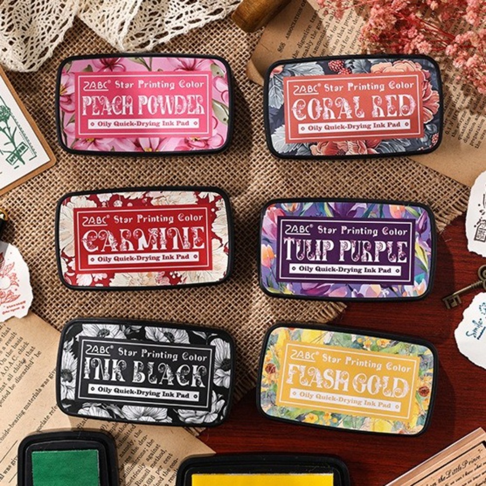 New Colorful Ink Pad Rectangul - Self Inking Stamp 评论和价格
