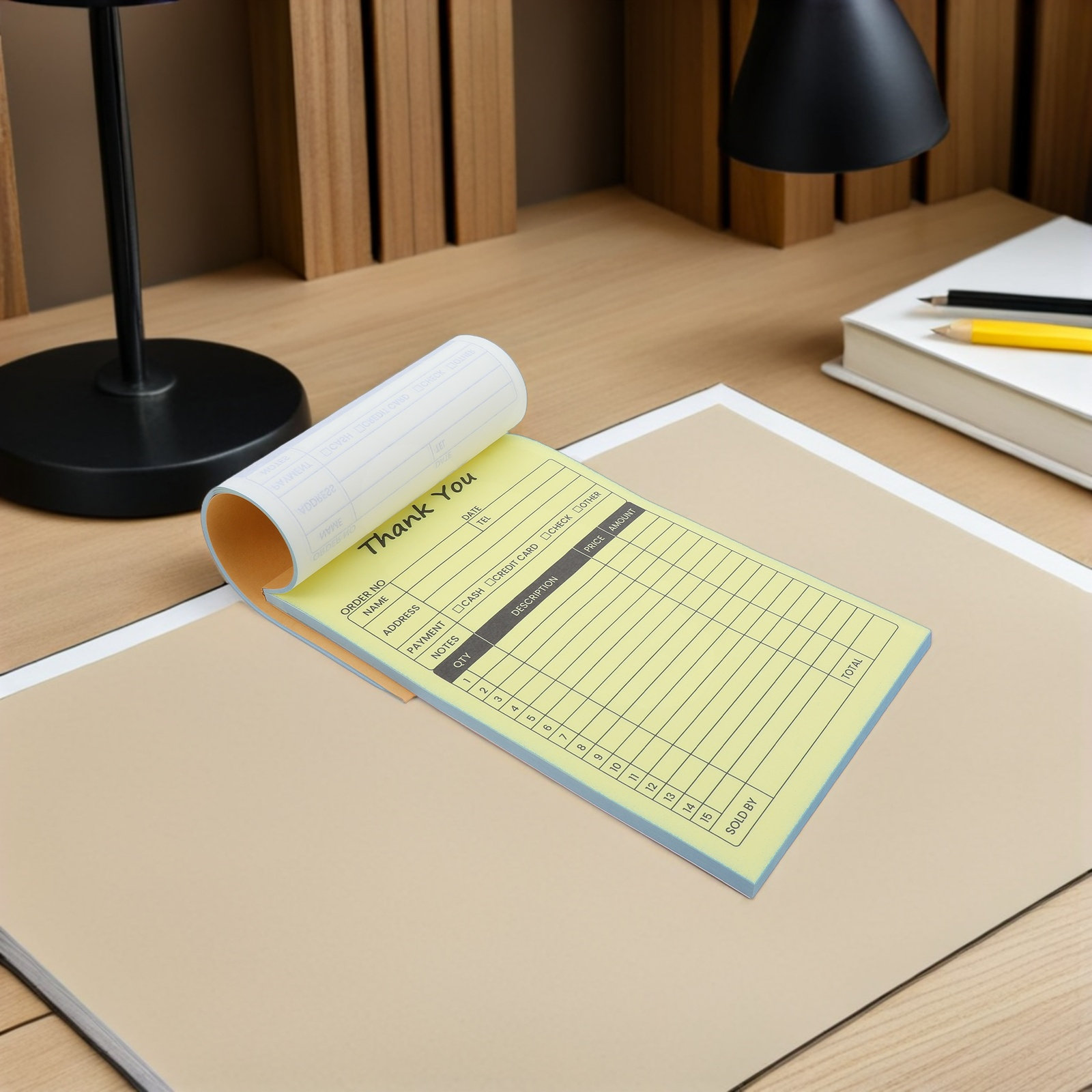 2Pcs 2-Part Invoice Receipt Bo - Carbon Copy Book 评论和价格