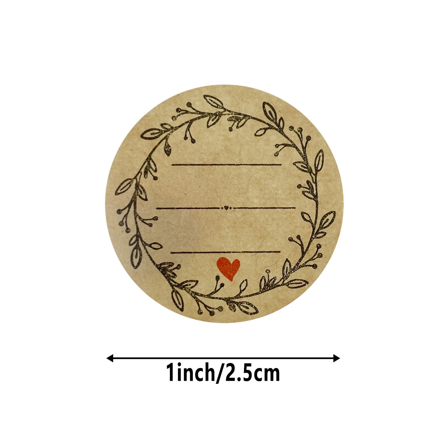 500 PCs/roll 1 inch kraft pape - Letter Envelope Kraft 评论和价格
