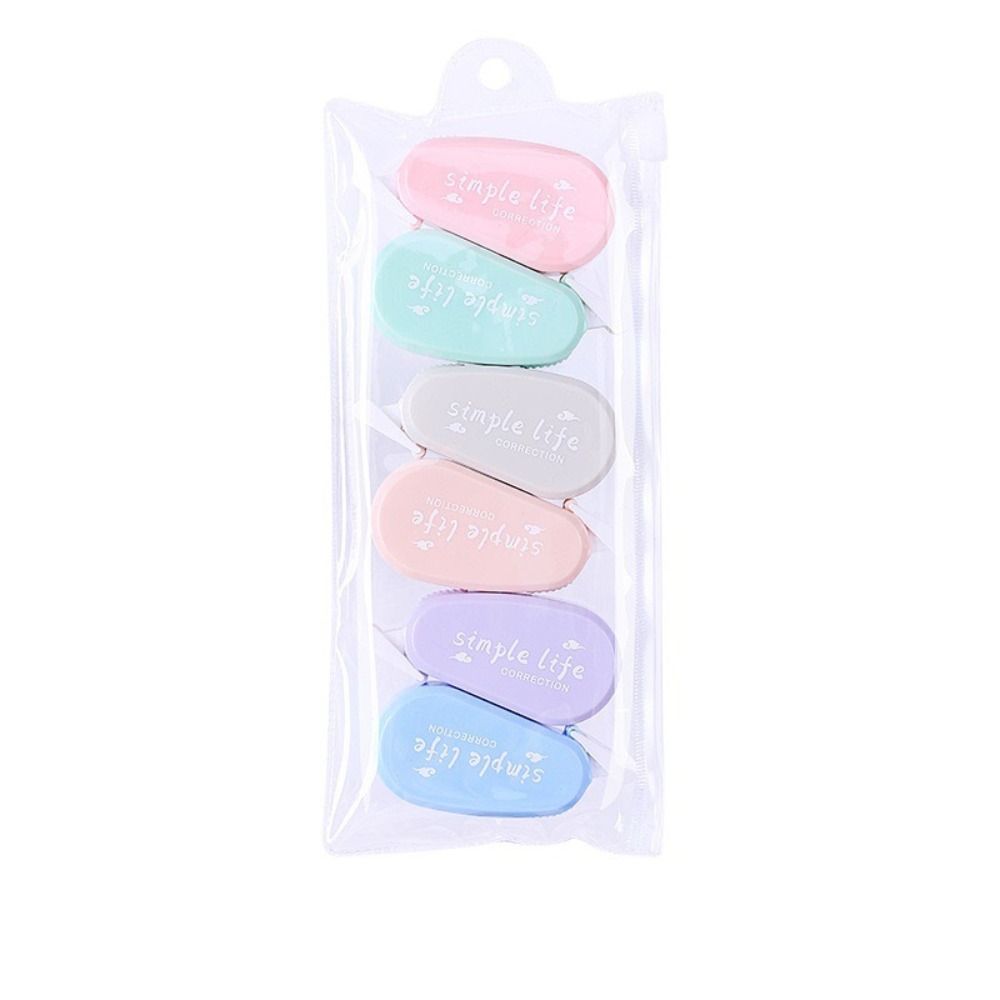6PCS/Set Silent Correction Tap - Correction Tape Roller 评论和价格