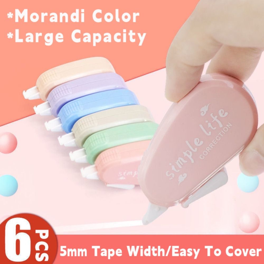 6PCS/Set Silent Correction Tap - Correction Tape Roller 评论和价格